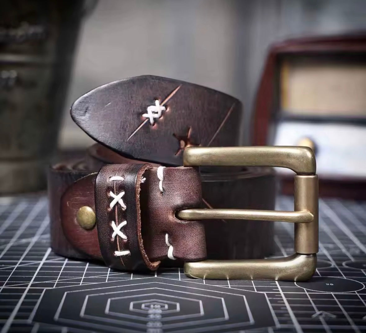 Handcrafted Heritage Leather Belt