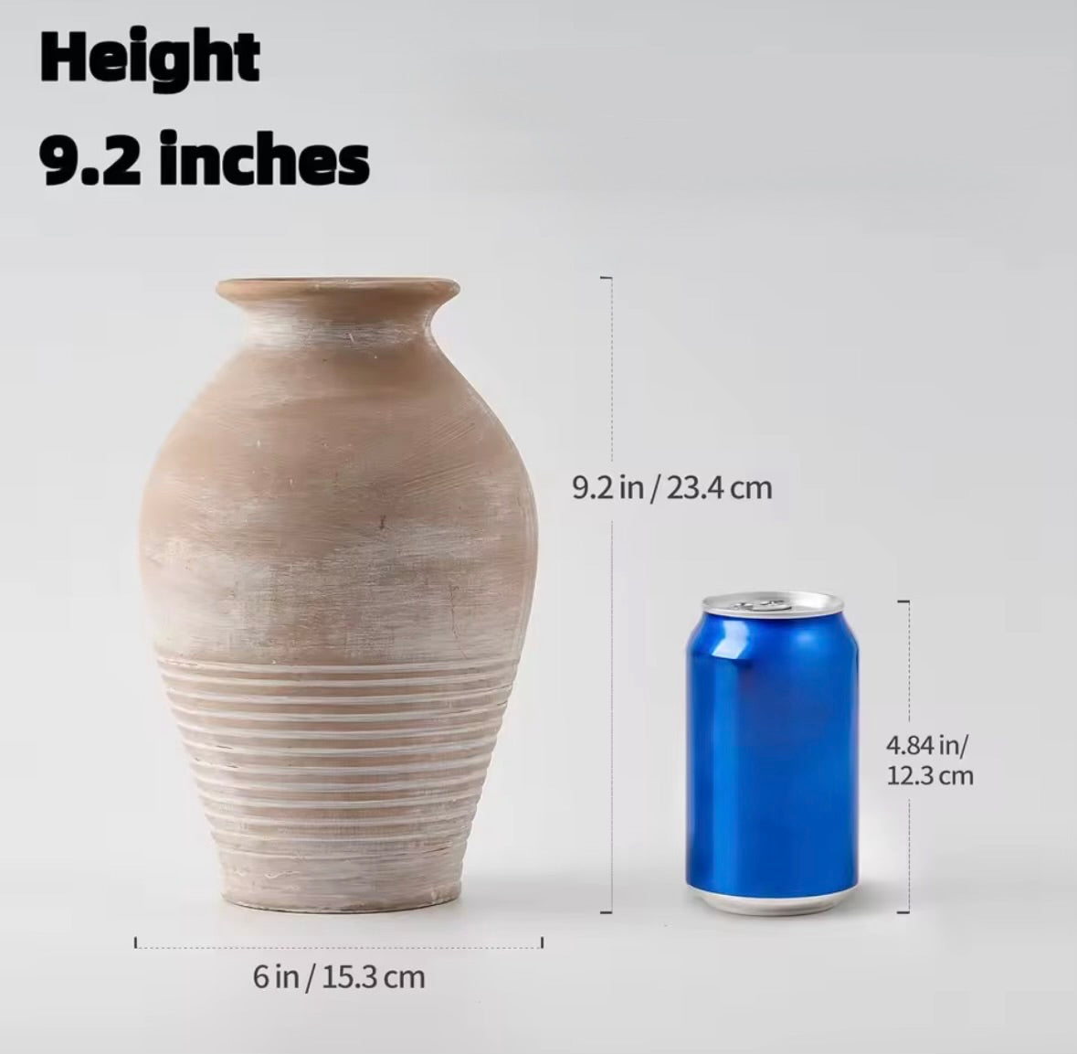 Rustic Taupe Vase