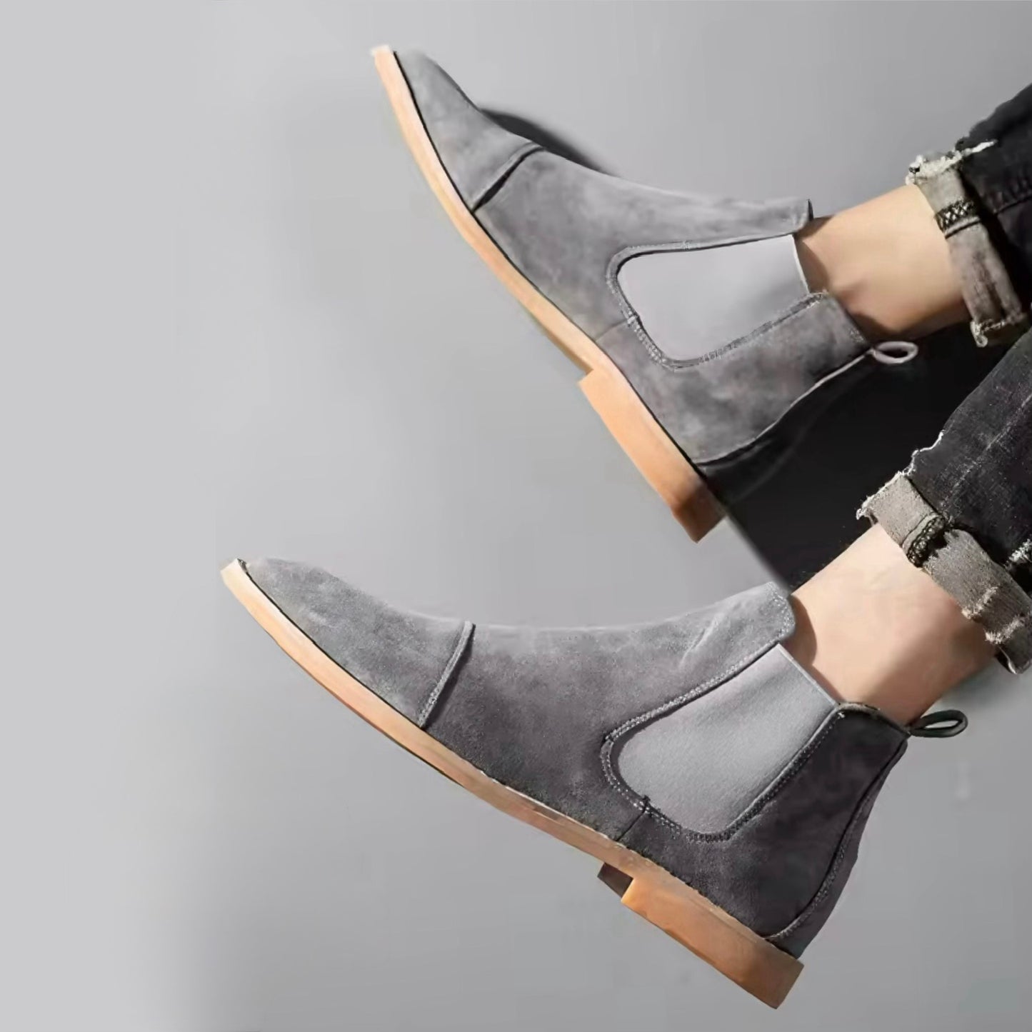 SlipEase Suede Chelseas