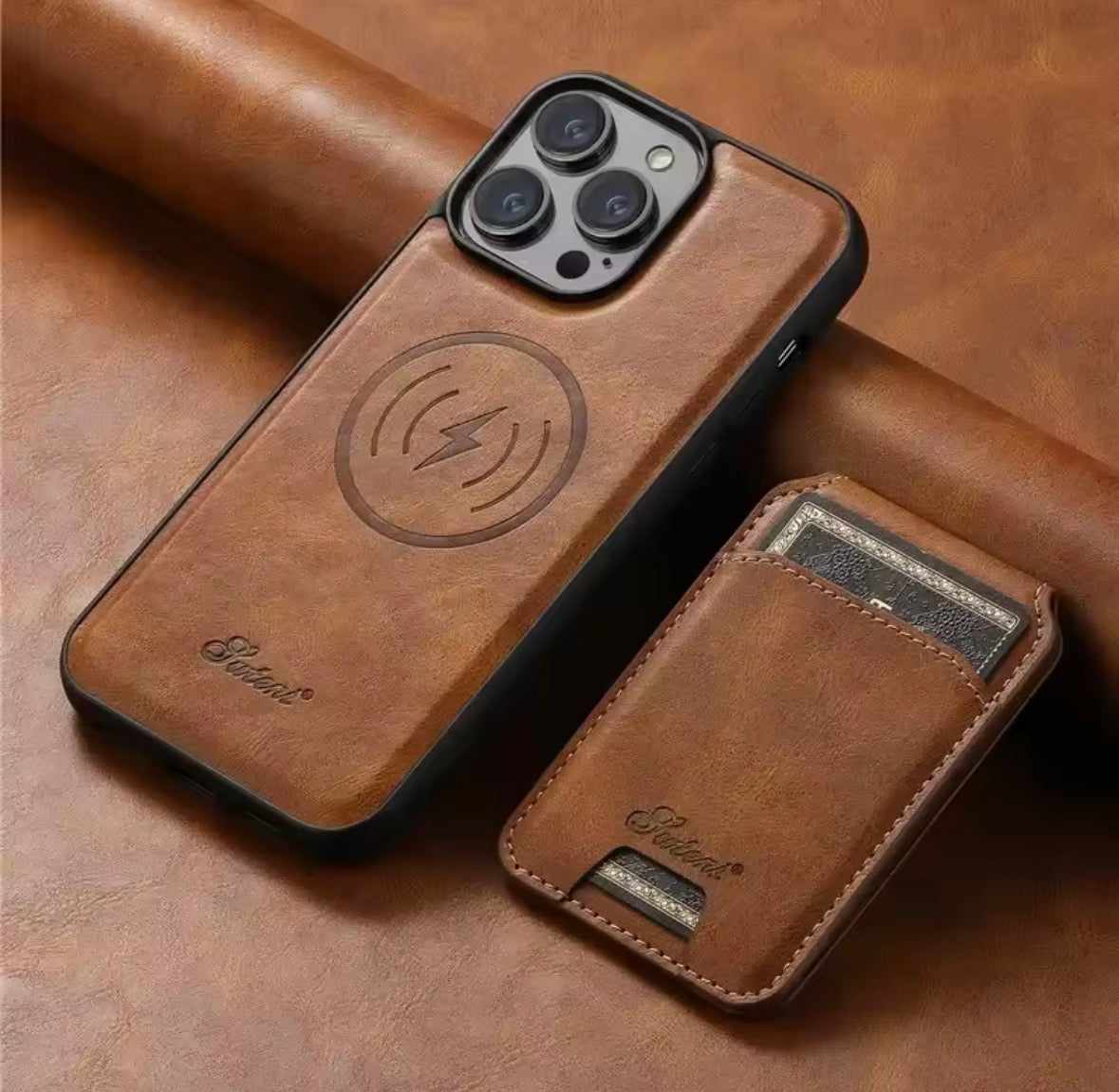 Leather Wallet iPhone Case