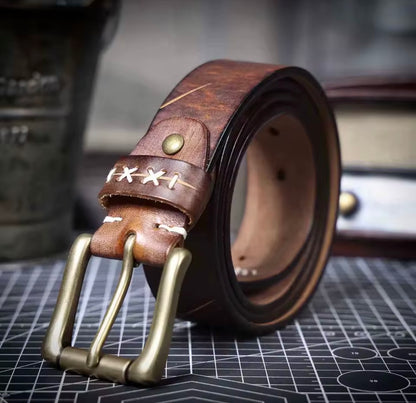 Handcrafted Heritage Leather Belt