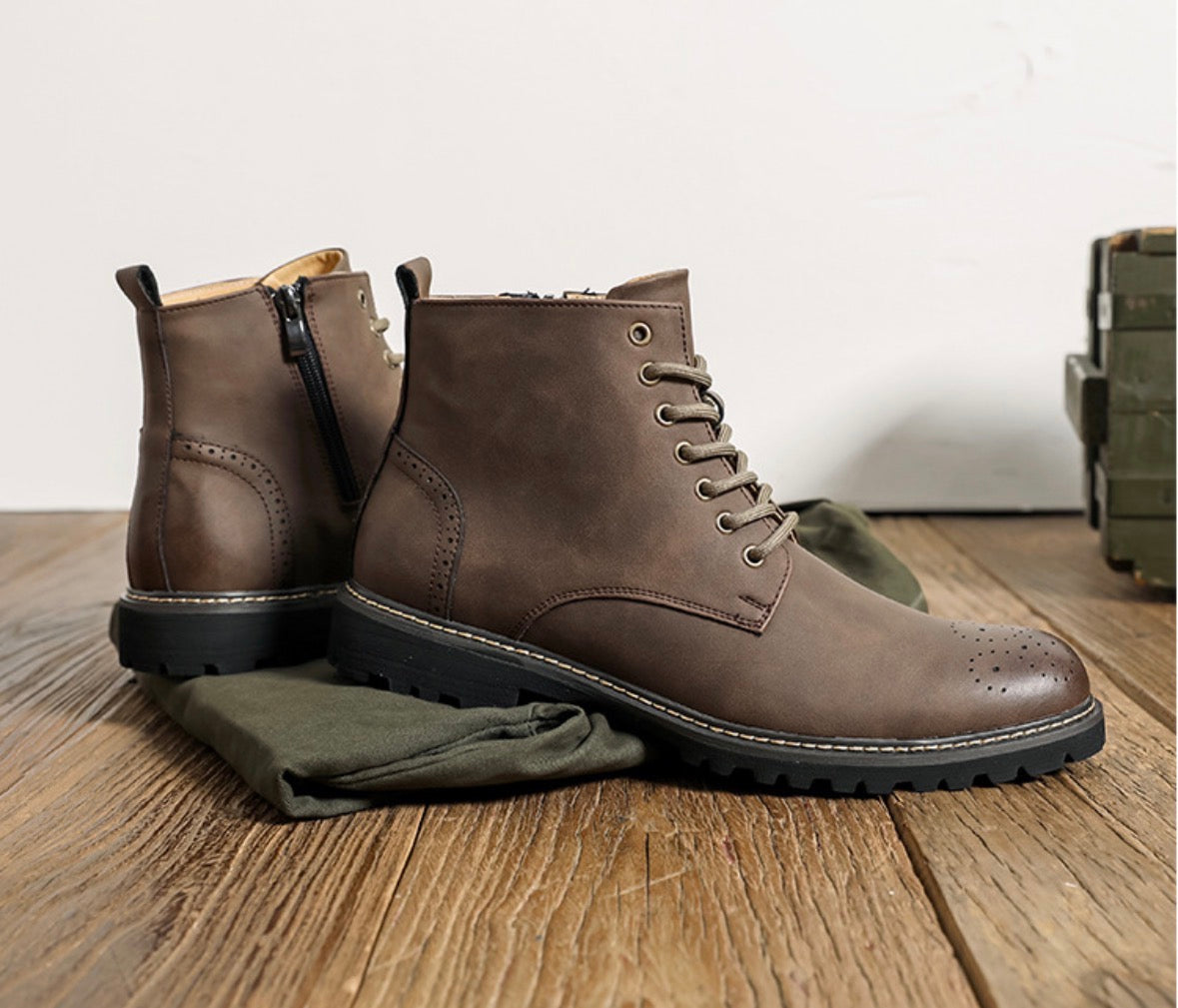 ZipStride Leather Boots