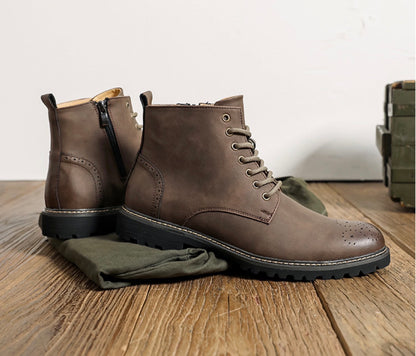 ZipStride Leather Boots