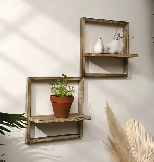 BohoFloat Wooden Shelf Set