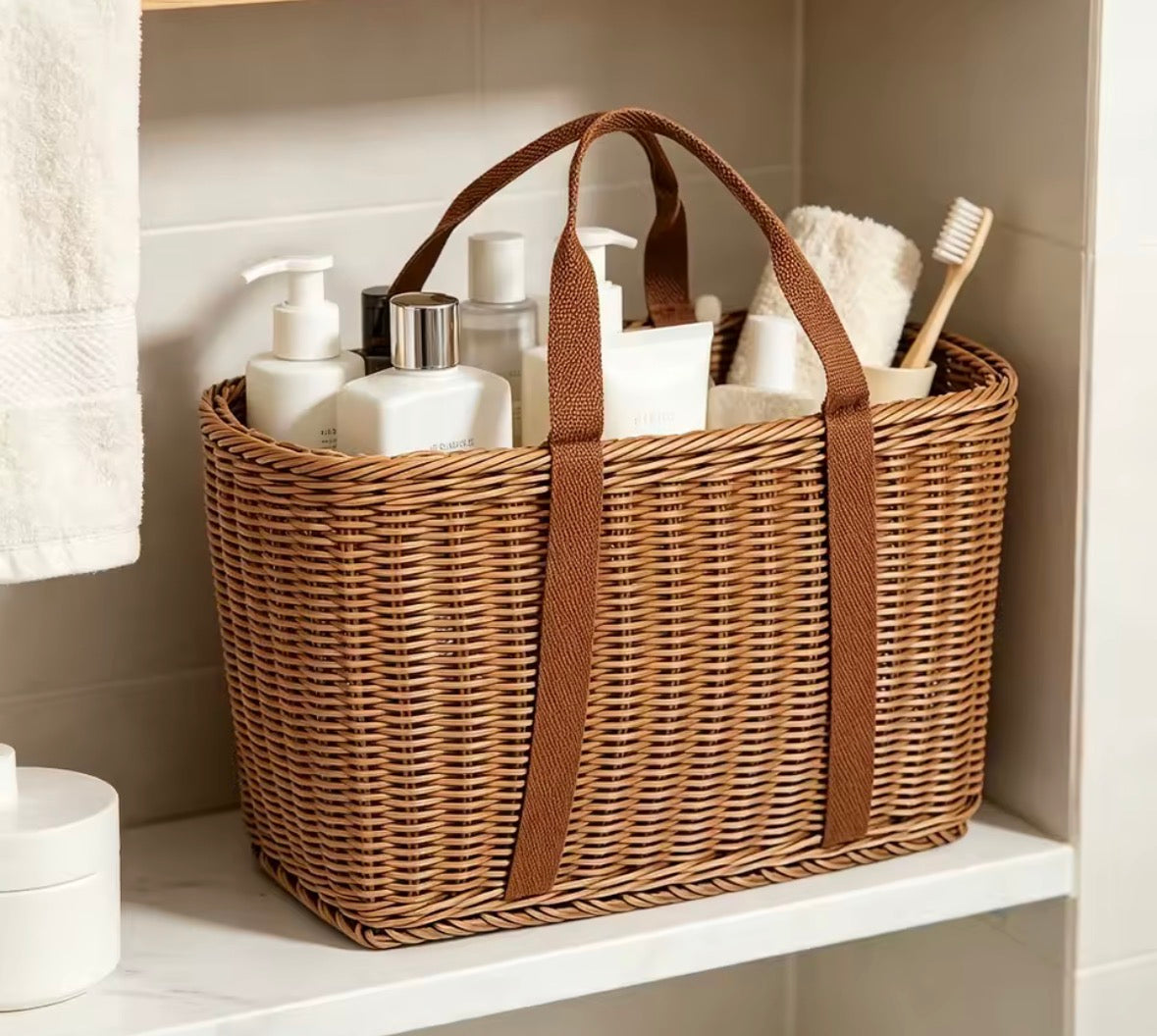 Natural Tote Basket