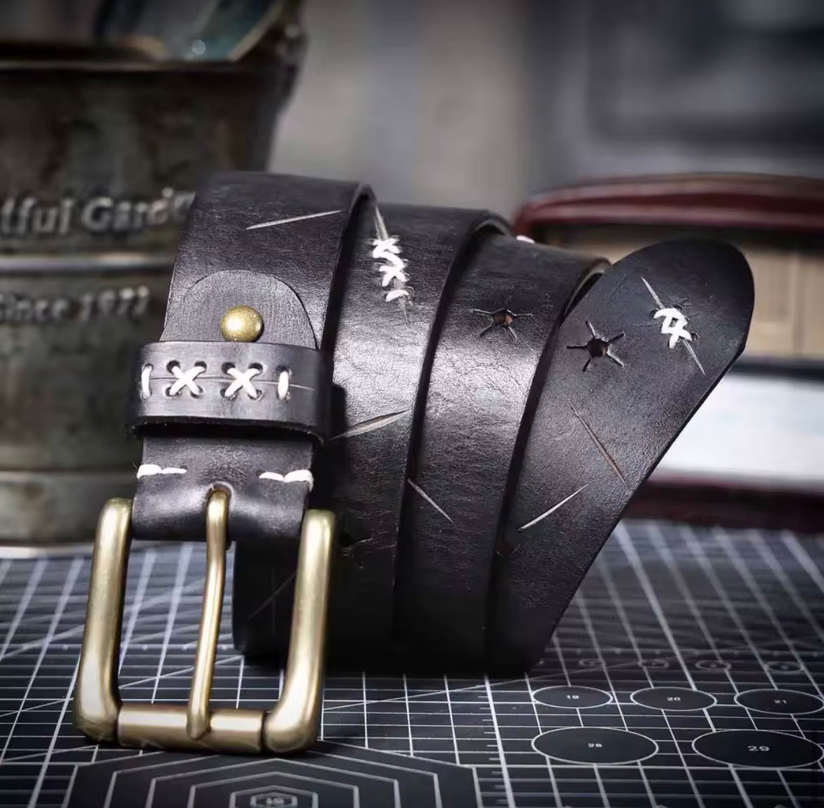 Handcrafted Heritage Leather Belt