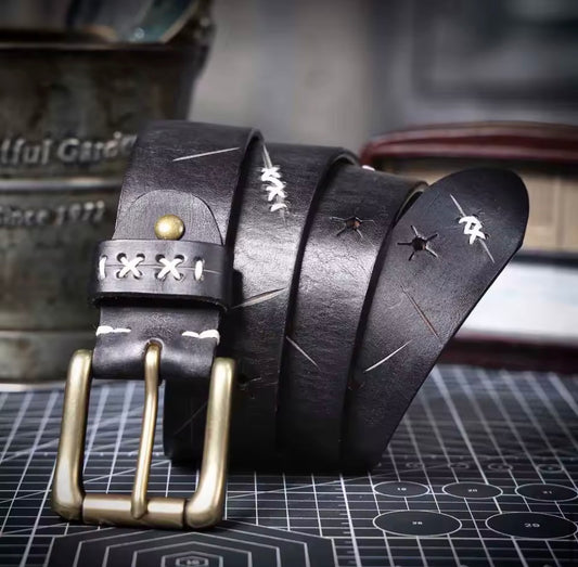 Handcrafted Heritage Leather Belt