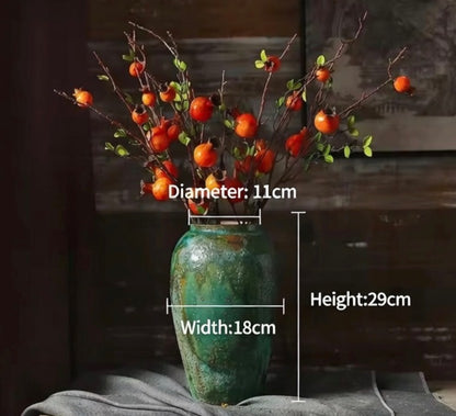 Emerald Crackle Hydro Vases Set