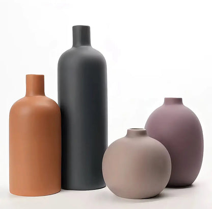 ModernMuse Neutral Ceramic Vases