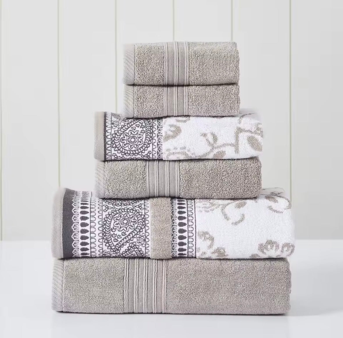 Quiet Elegance 6-Piece Towel Set