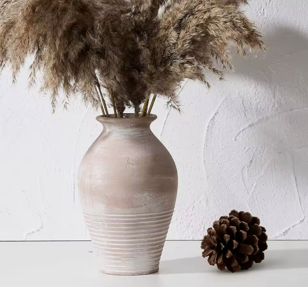 Rustic Taupe Vase