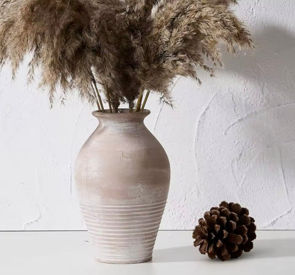 Rustic Taupe Vase