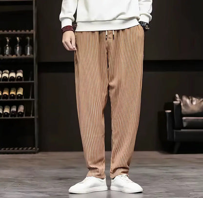 OldMoney Relaxed Stripe Trousers
