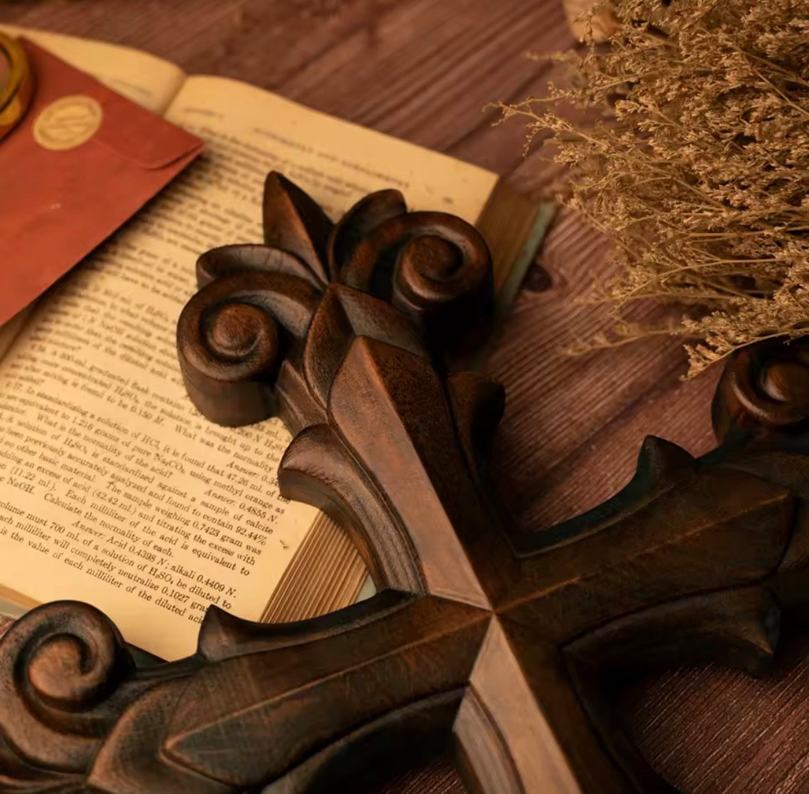 Vintage-Style Wooden Faith Cross