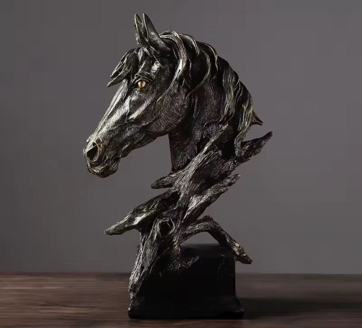 Rustic Bronco Scuplture