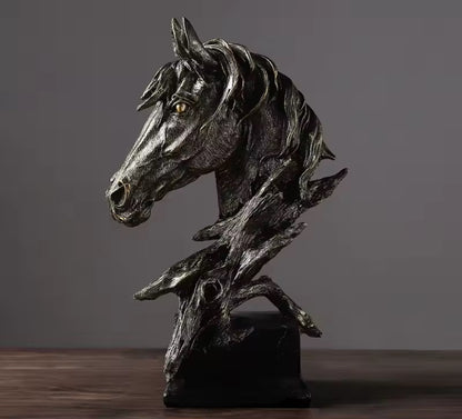 Rustic Bronco Scuplture