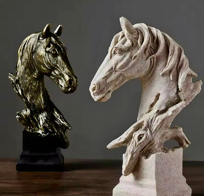 Rustic Bronco Scuplture