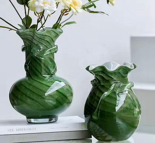Emerald Elegance Vase