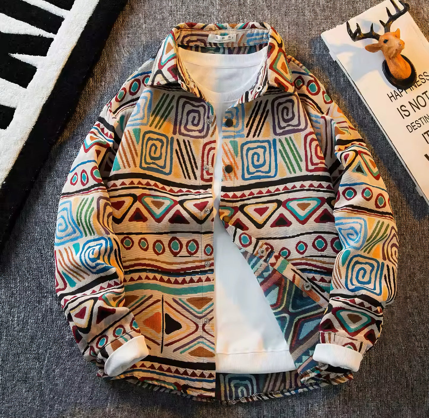 Vintage Canvas Art Jacket