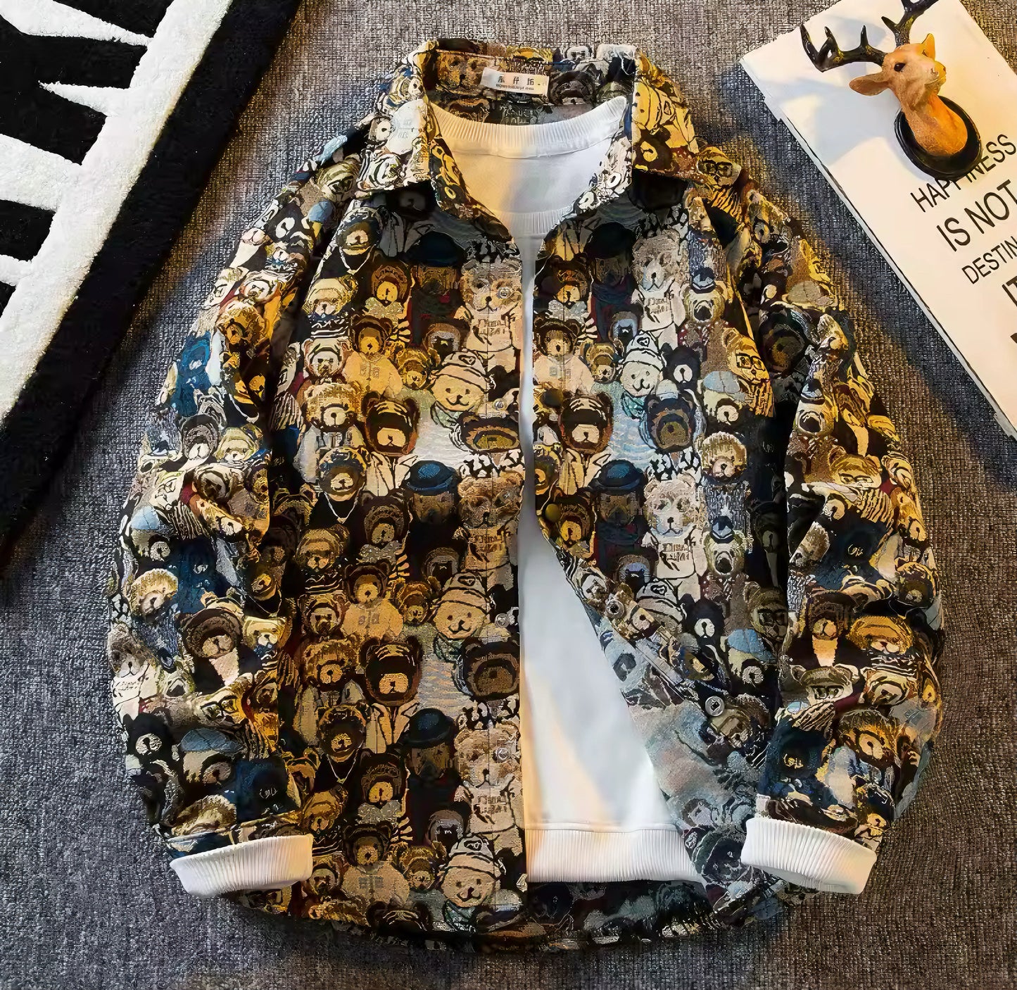 Vintage Canvas Art Jacket