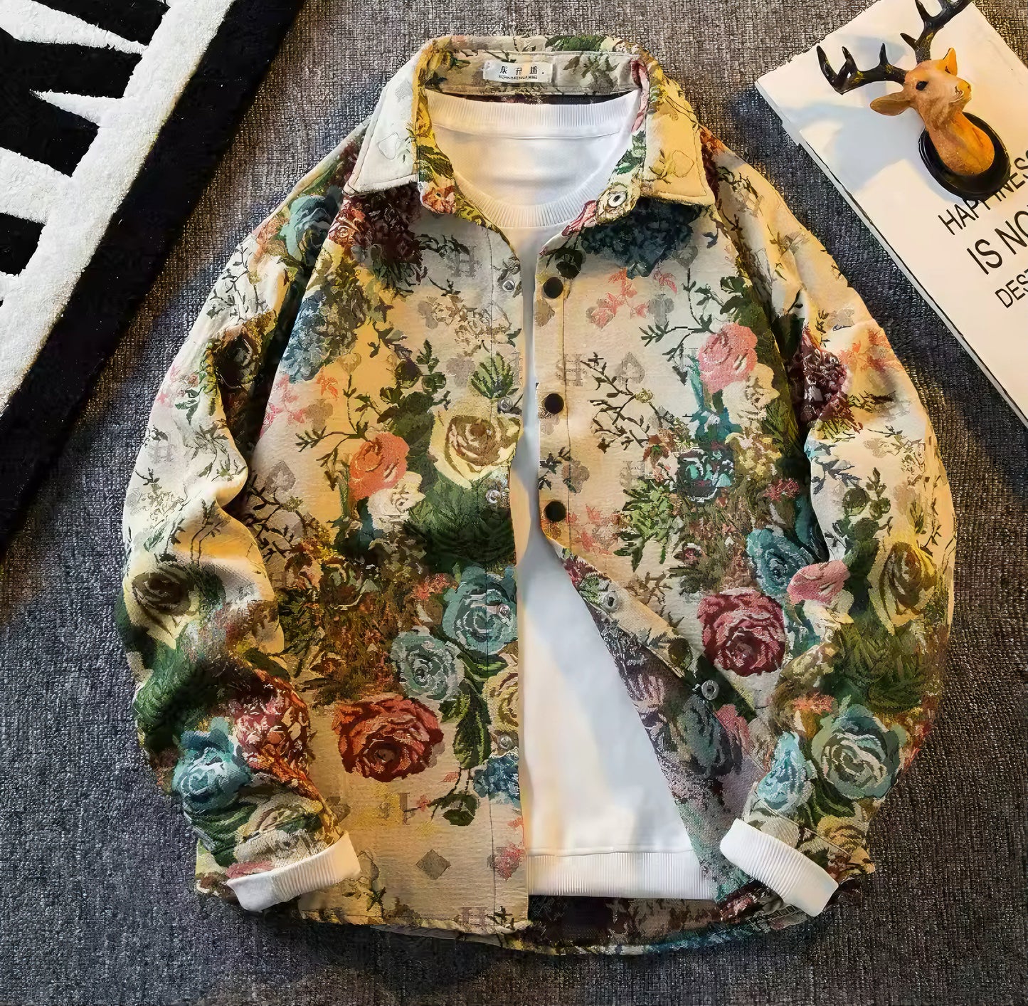Vintage Canvas Art Jacket